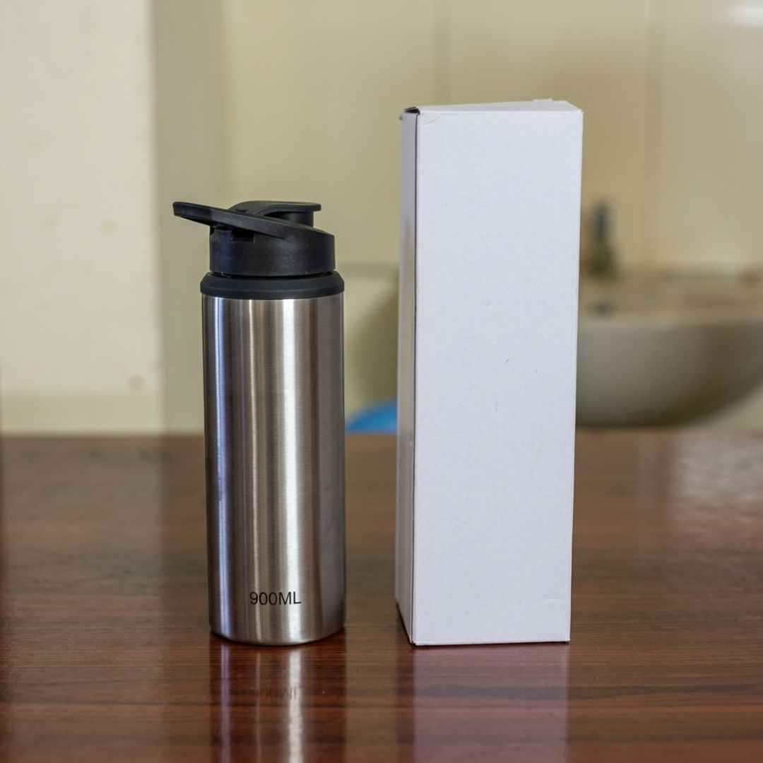 Premium Stainless Steel Sipper Bottle - Durable & Modern