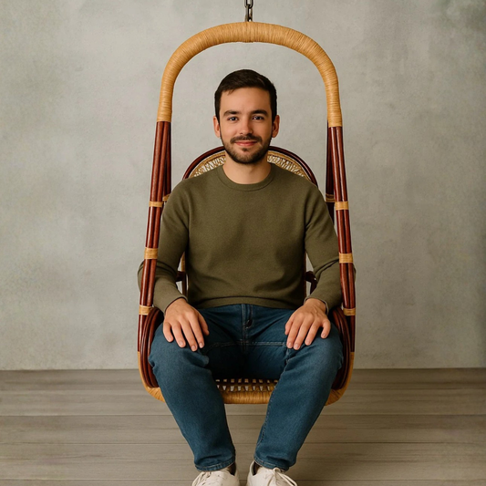 Handmade Cane Oonjal Swing Chair – Comfort for All Ages