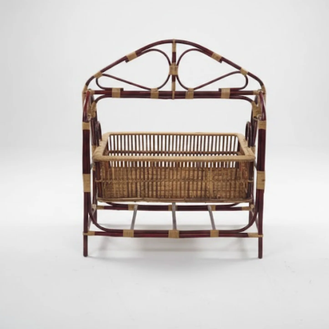 Beautiful Handmade Cane Cradle for Newborn Babies