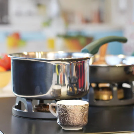 Triply Stainless Steel Saucepan with Lid