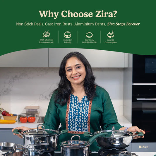 Triply Stainless Steel Tope/Bhagona/Patila with Lid