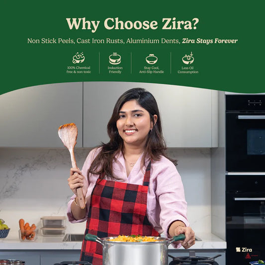 Triply Stainless Steel Biryani Pot/Handi/Casserole with Lid