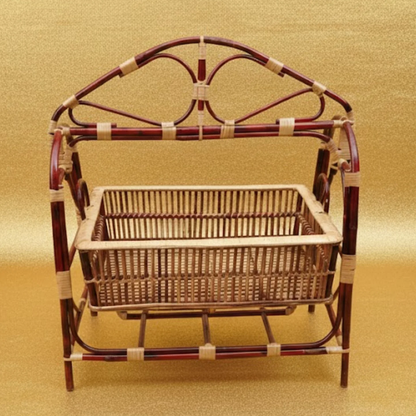 Beautiful Handmade Cane Cradle for Newborn Babies