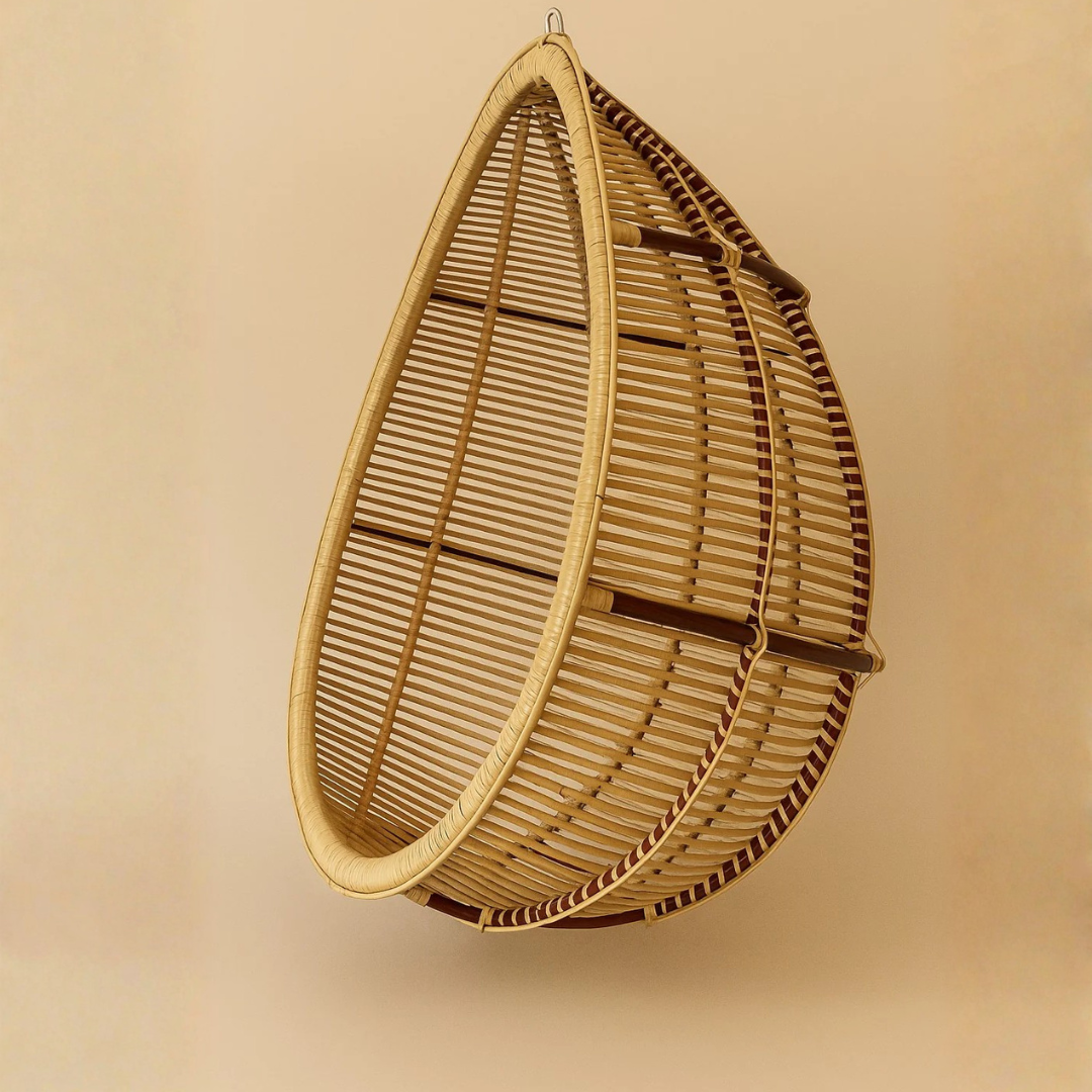 Handcrafted Cane Oonjal for Adults– Elegant Comfort for Your Balcony & Outdoors