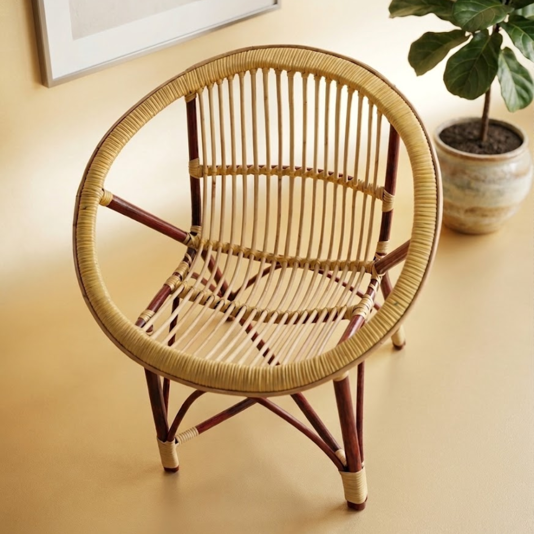 Premium New Cane Baby Chair for Kids | Safe, Stylish & Comfortable Baby Seating