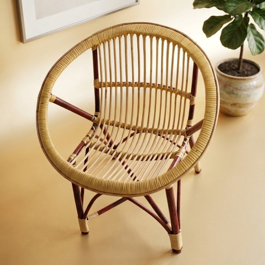 Premium New Cane Baby Chair for Kids | Safe, Stylish & Comfortable Baby Seating