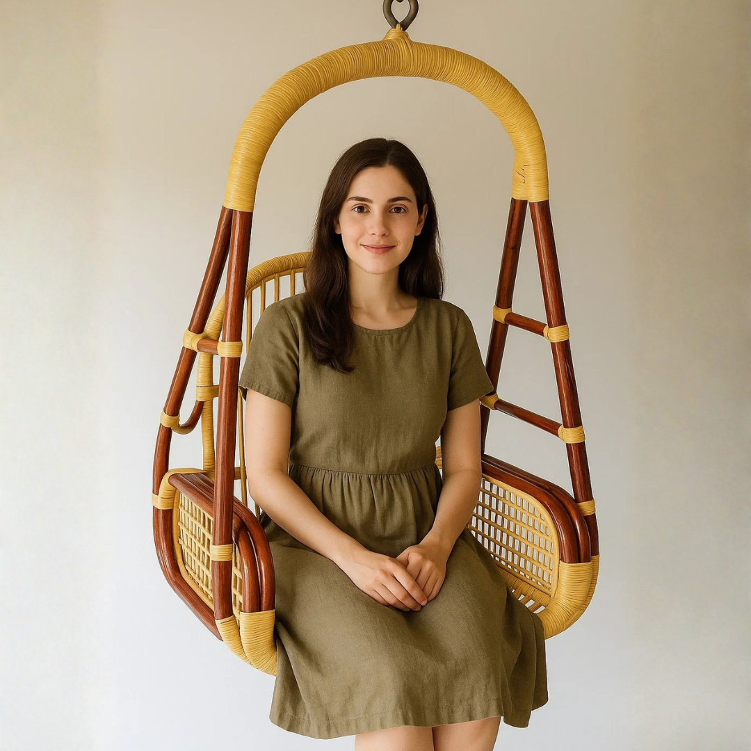 Elegant Cane Oonjal for Your Home(Adults)– Natural Charm & Comfort