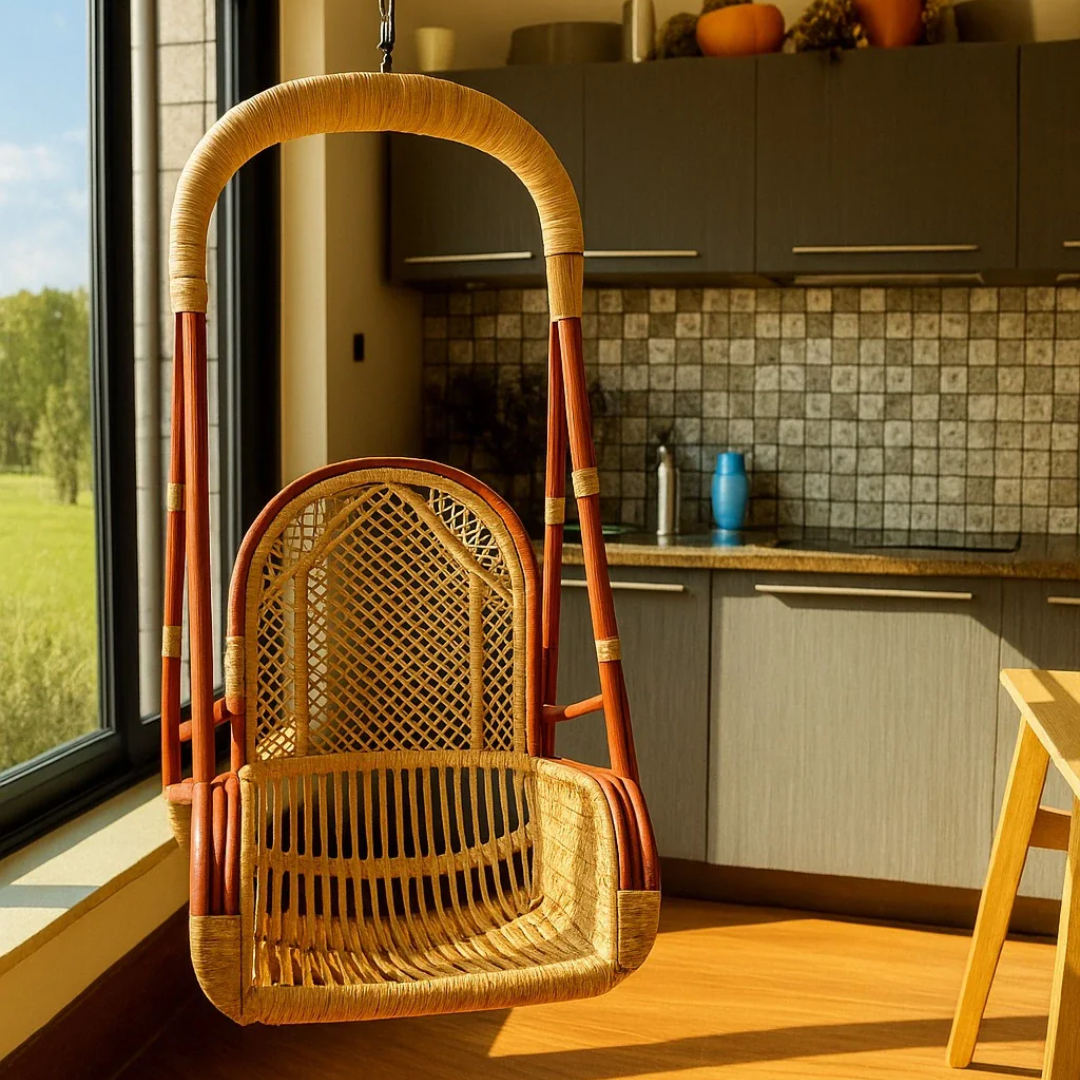 Handmade Cane Oonjal Swing Chair – Comfort for All Ages