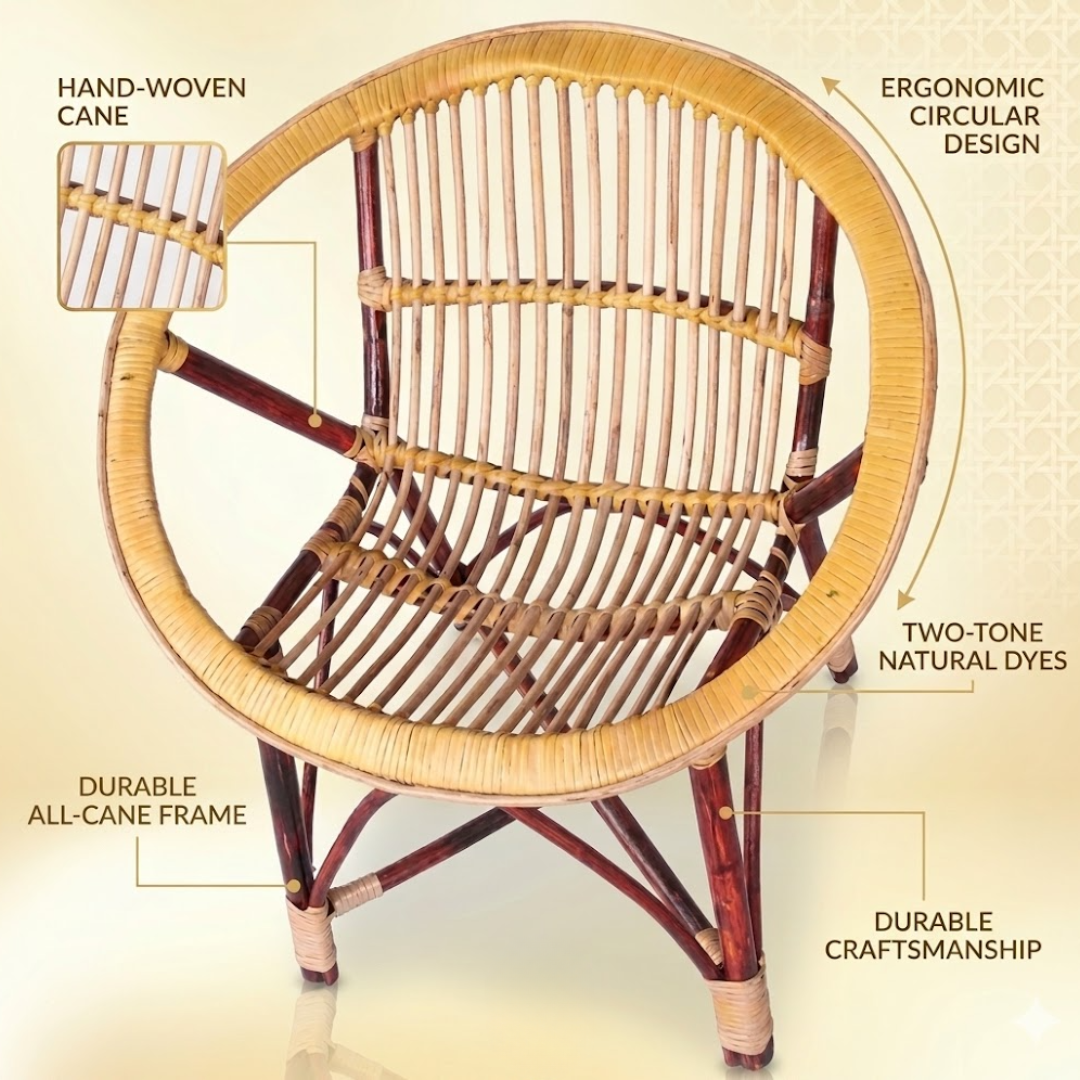 Premium New Cane Baby Chair for Kids | Safe, Stylish & Comfortable Baby Seating
