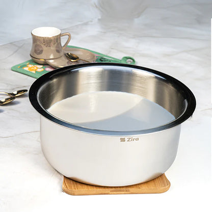 Triply Stainless Steel Tope/Bhagona/Patila with Lid