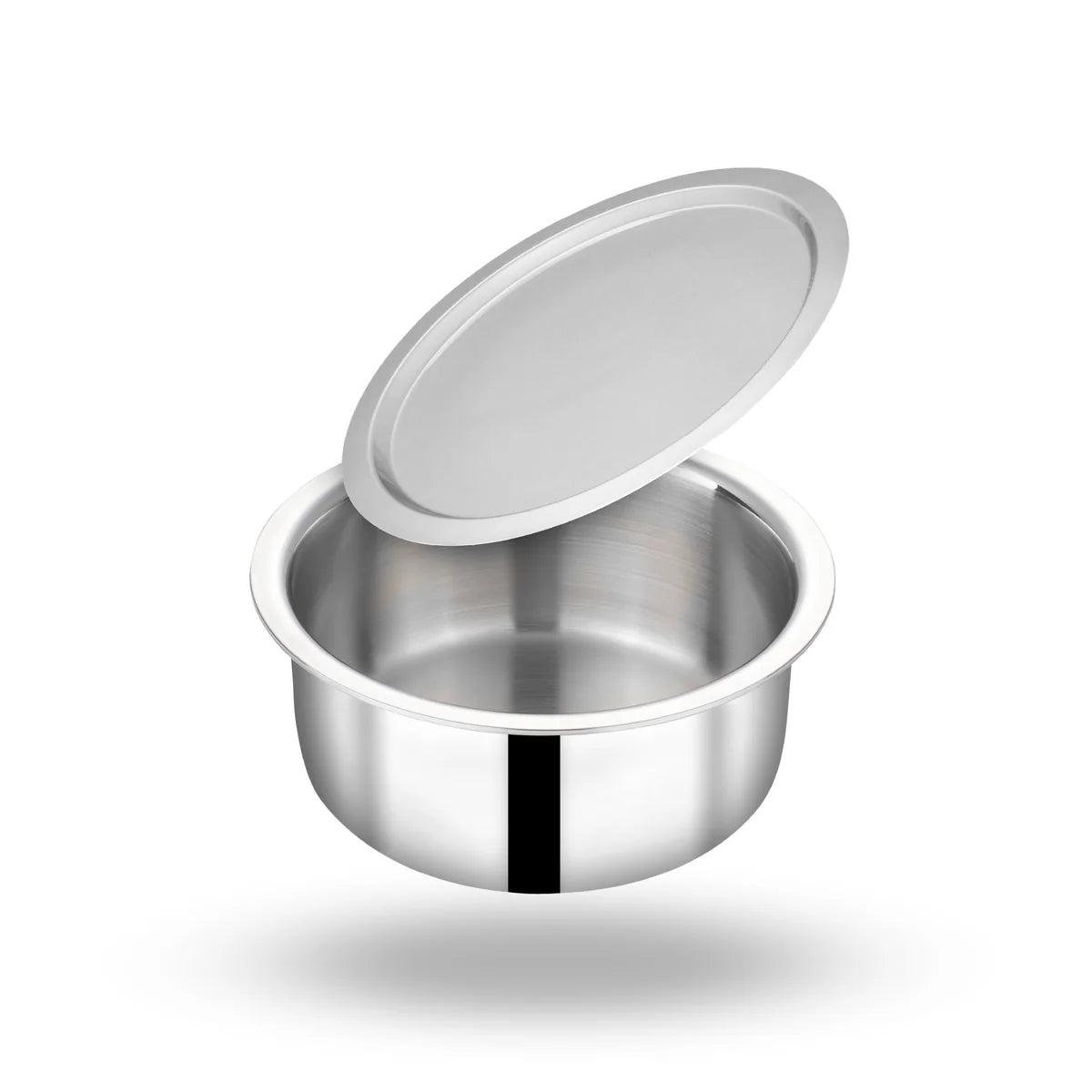Triply Stainless Steel Tope/Bhagona/Patila with Lid