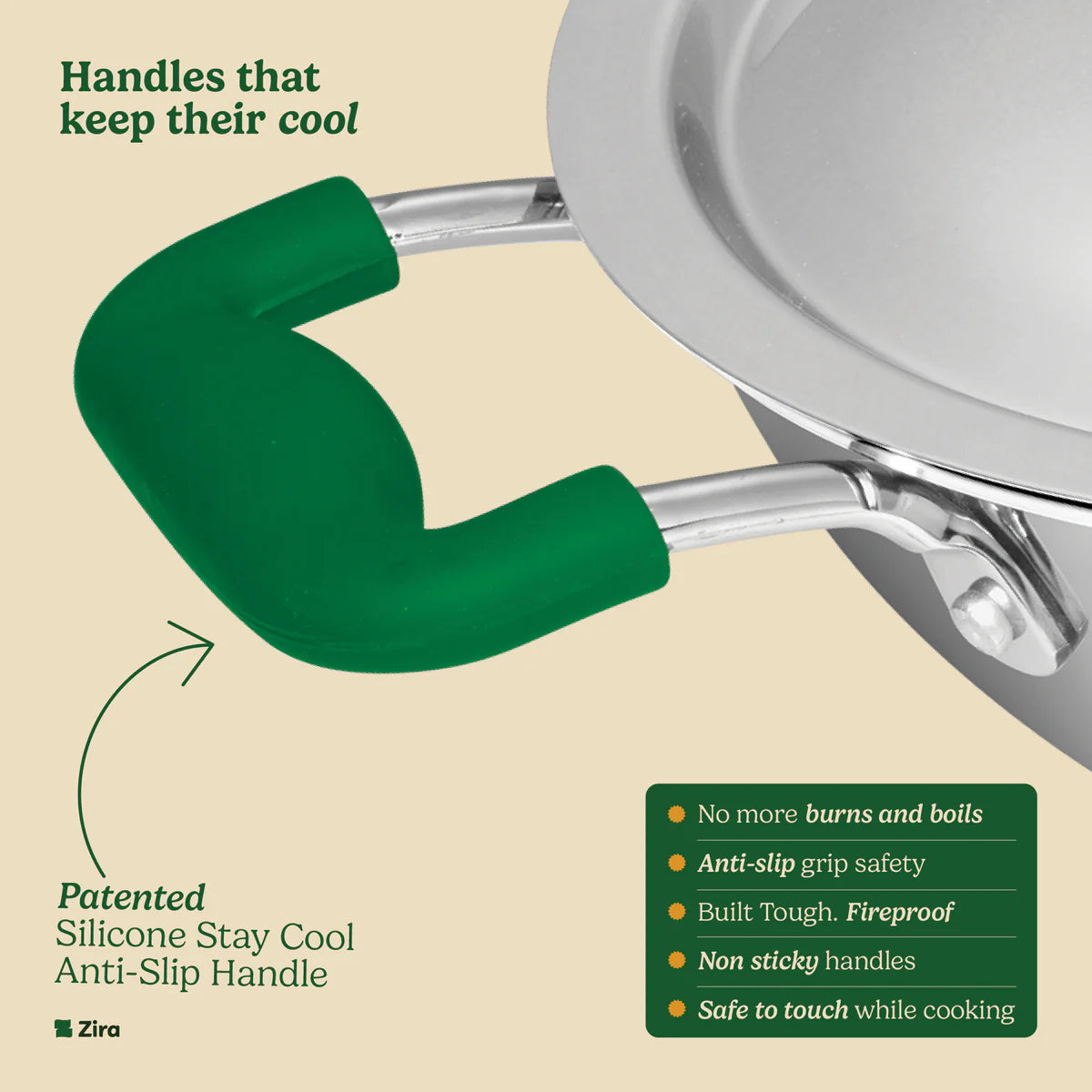 Premium Fry Pan for Fast, Easy & Healthy Cooking