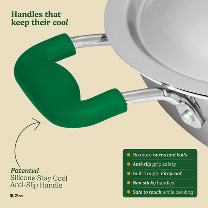 Premium Fry Pan for Fast, Easy & Healthy Cooking