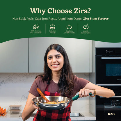 Premium Fry Pan for Fast, Easy & Healthy Cooking